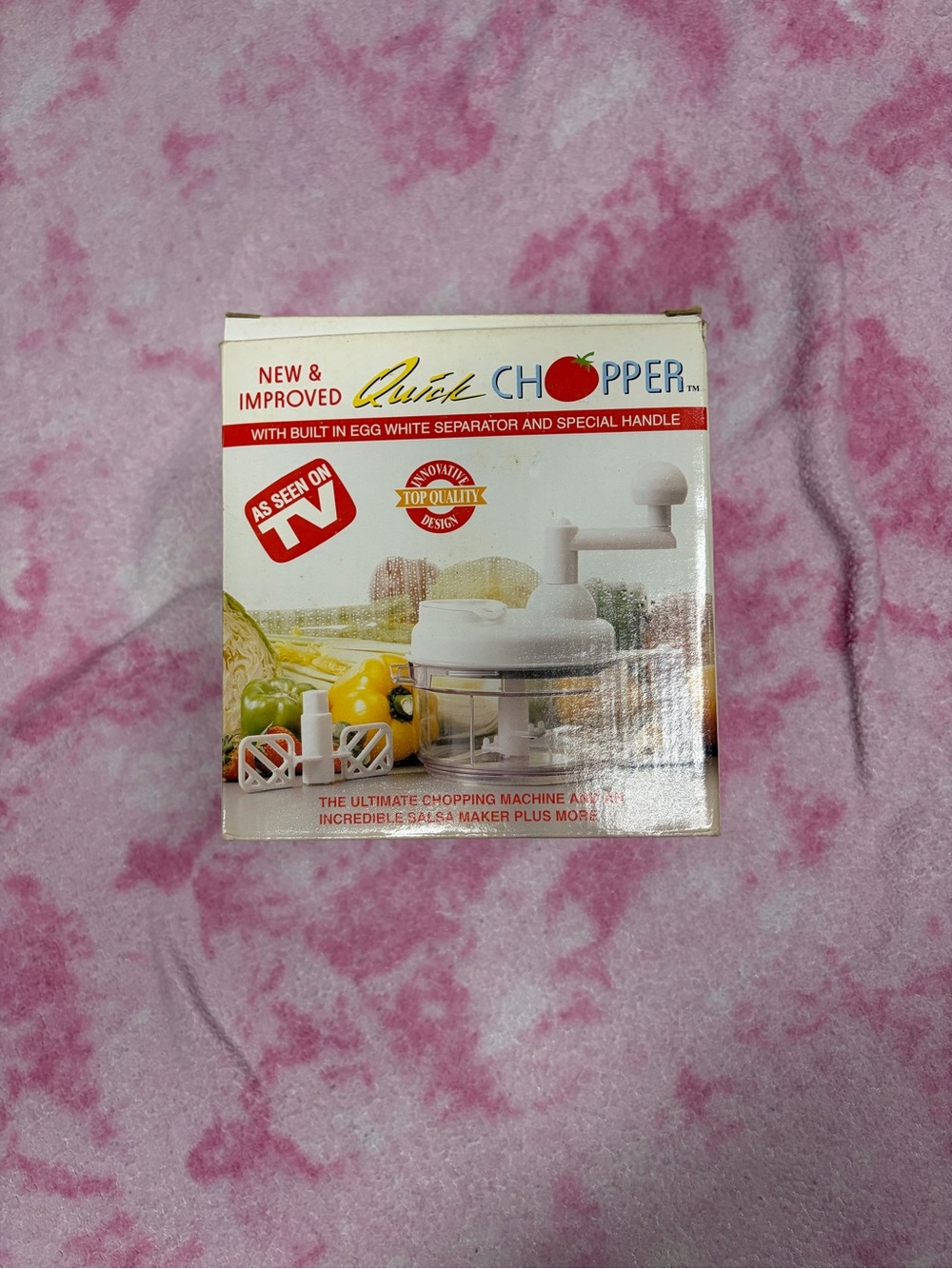 Vintage Quick Chopper Manual Food Processor As Seen on TV New Open Box